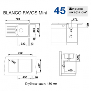  Blanco Favos Mini 