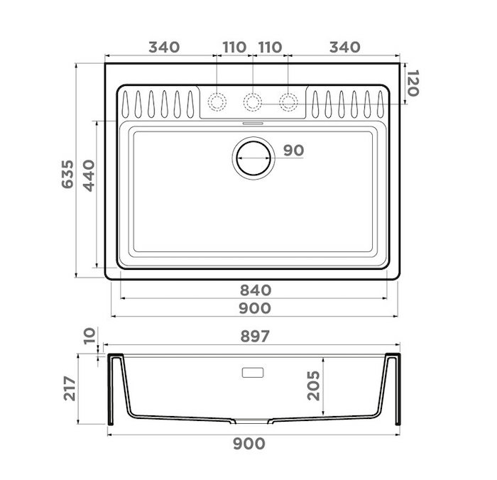 Omoikiri KINOKAWA 90 WH 