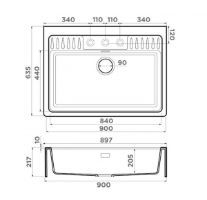 Omoikiri KINOKAWA 90 WH 