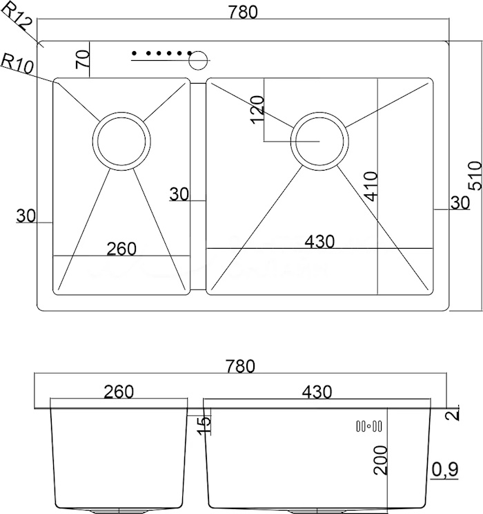 ZORG SH 78-2-51-R BRONZE