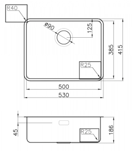 Omoikiri OMI 53-U/I ULTRA-GB