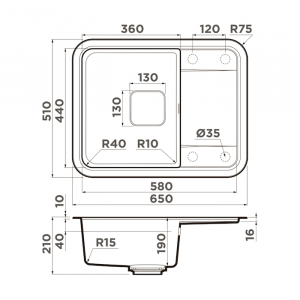 Omoikiri Tasogare 65 DC 